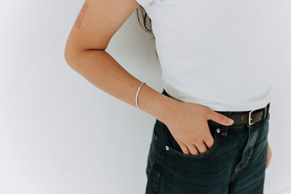 3mm Sterling Silver Herringbone Bracelet