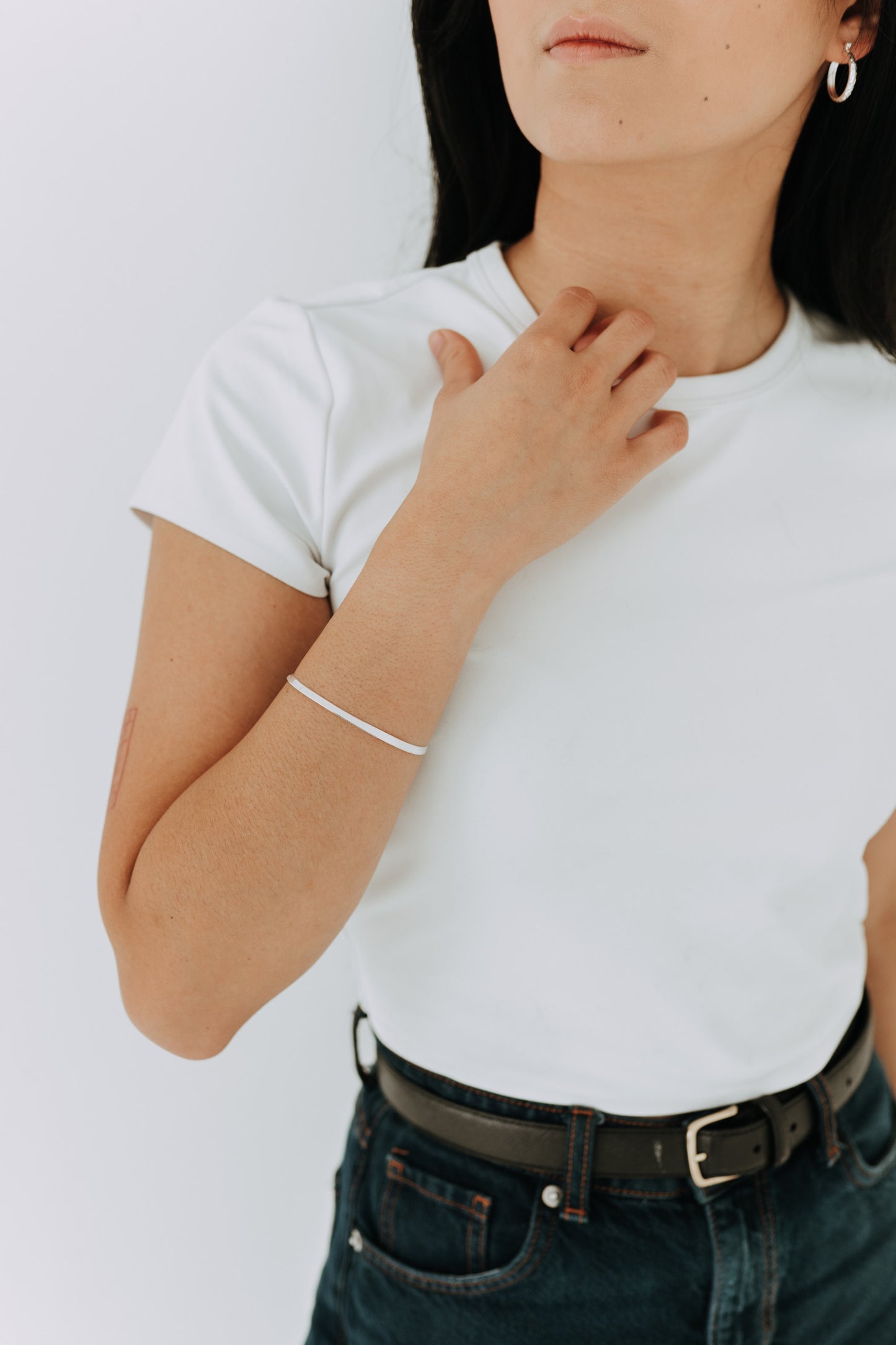 3mm Sterling Silver Herringbone Bracelet