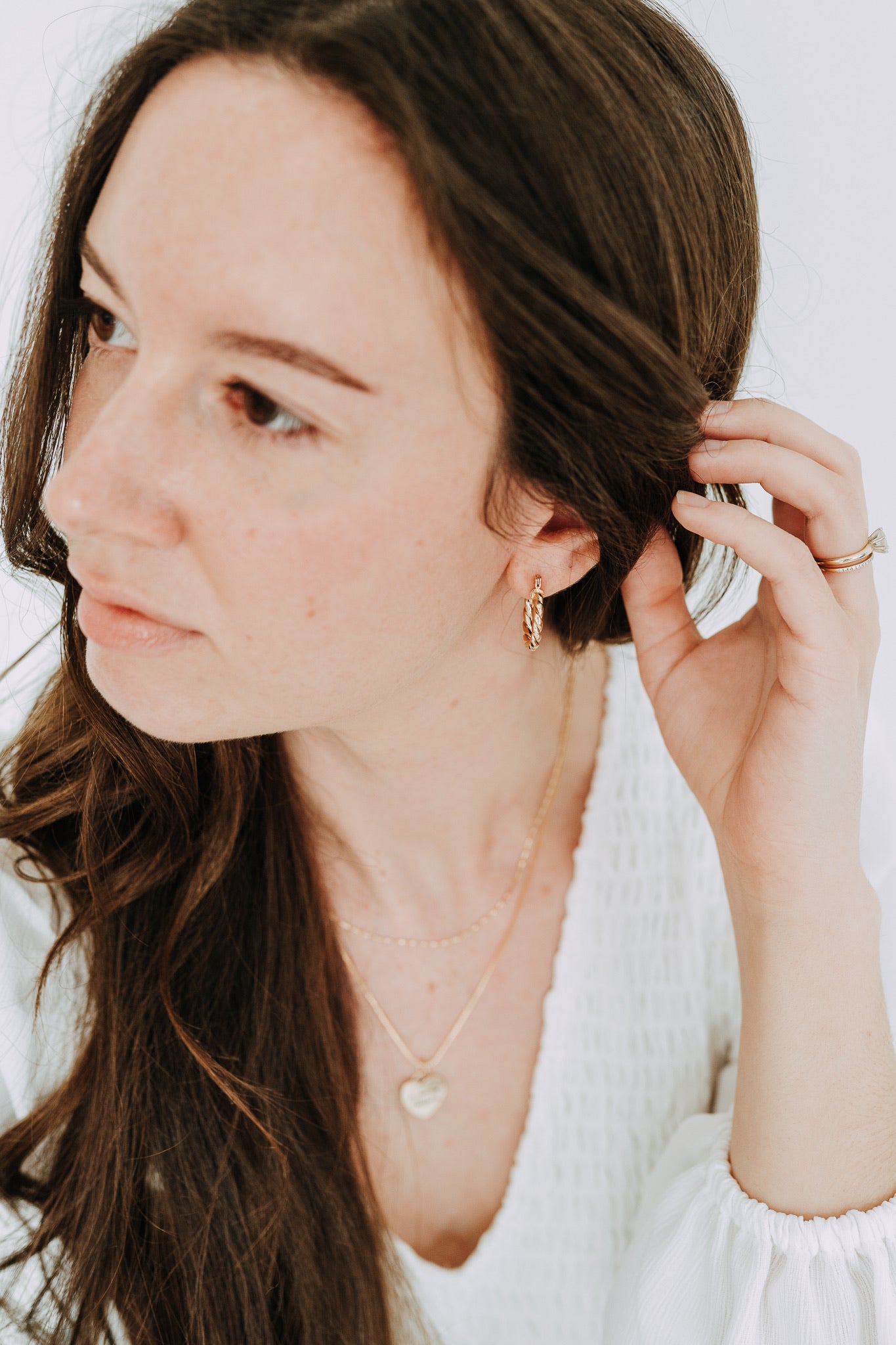 Magnolia Hoops – Gold Filled Twisted Hoops