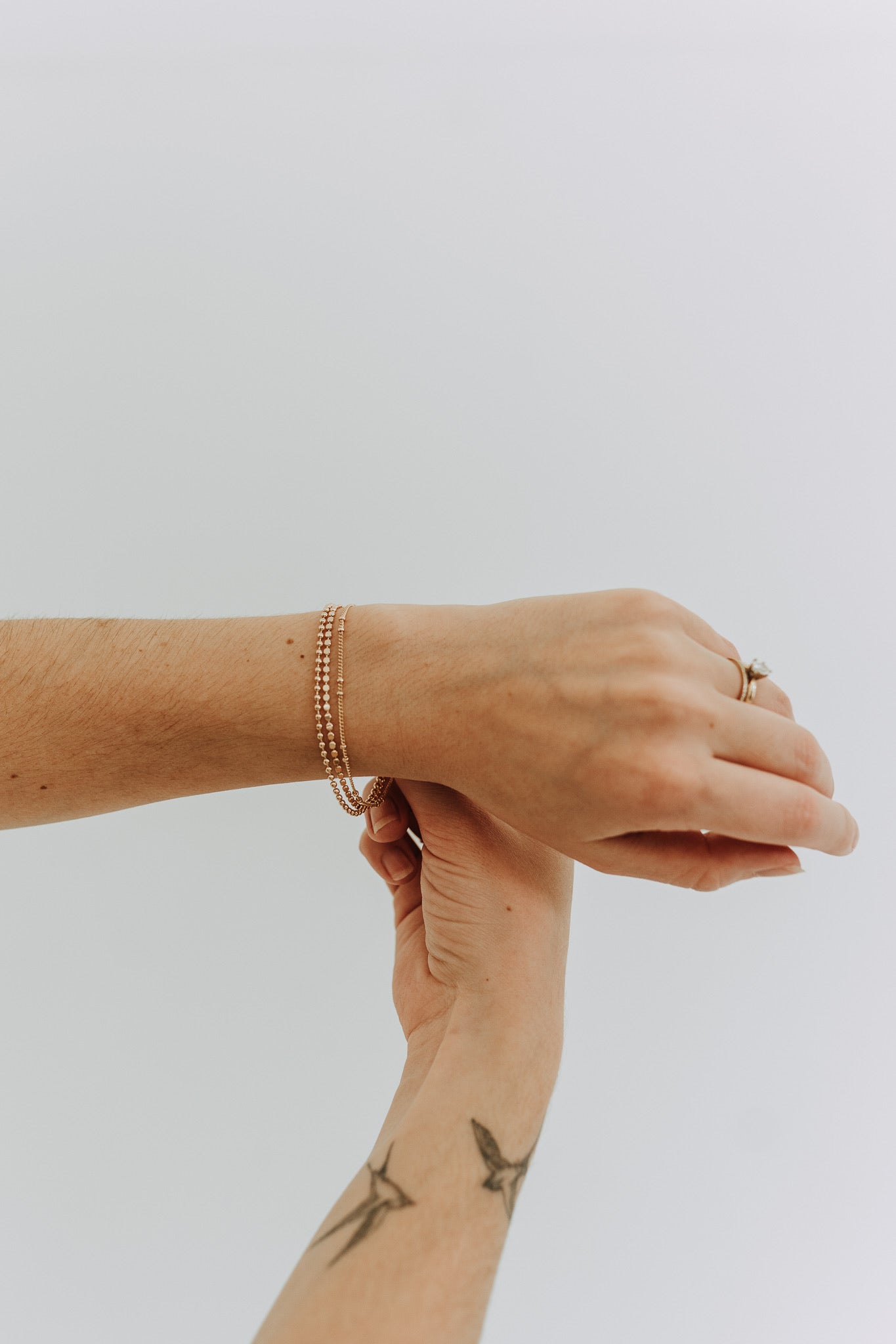 Triple Ball Chain Bracelet – 18k Gold Filled