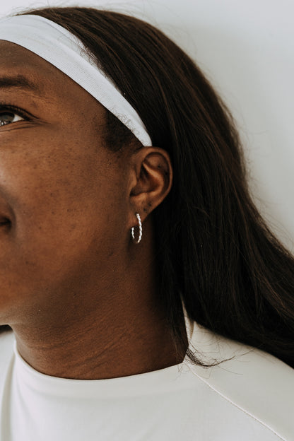 Wren Hoops — Sterling Silver