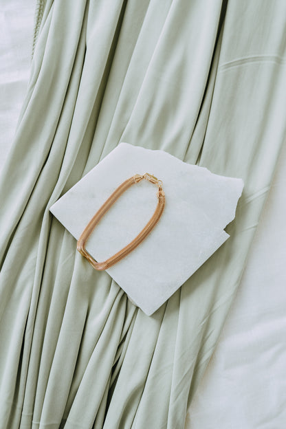 6mm Sol Bracelet – Gold Filled Herringbone Chain