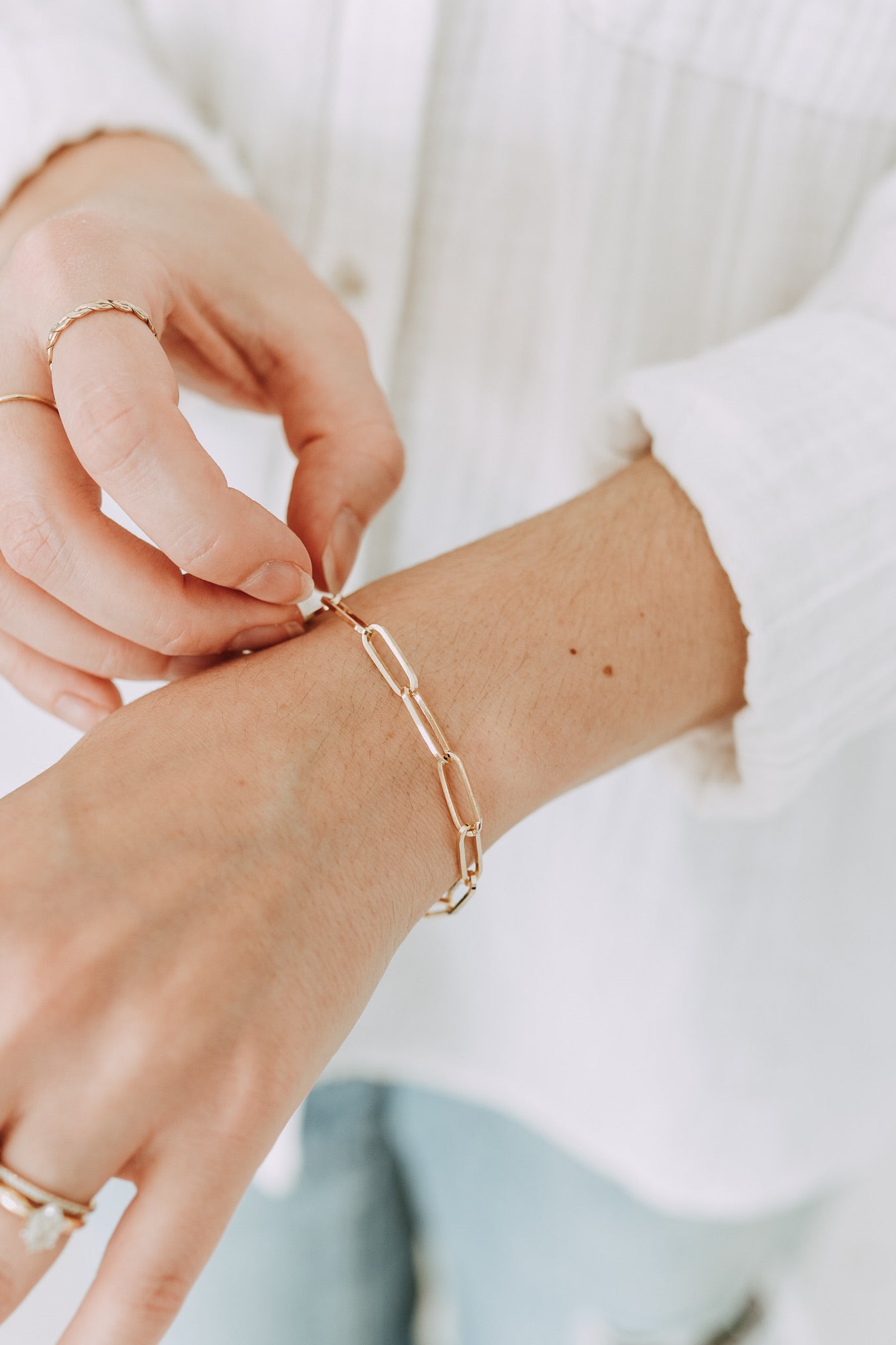 Bold Paperclip Bracelet