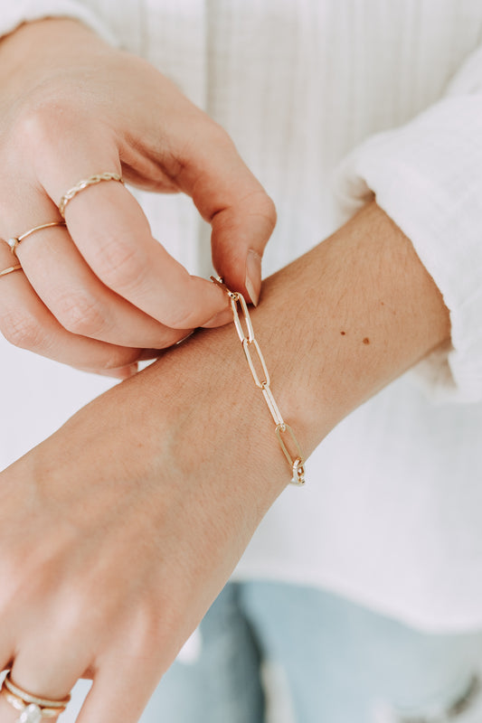 Bold Paperclip Bracelet