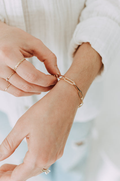 Bold Paperclip Bracelet