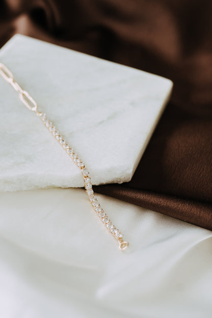 Paperclip Tennis Bracelet