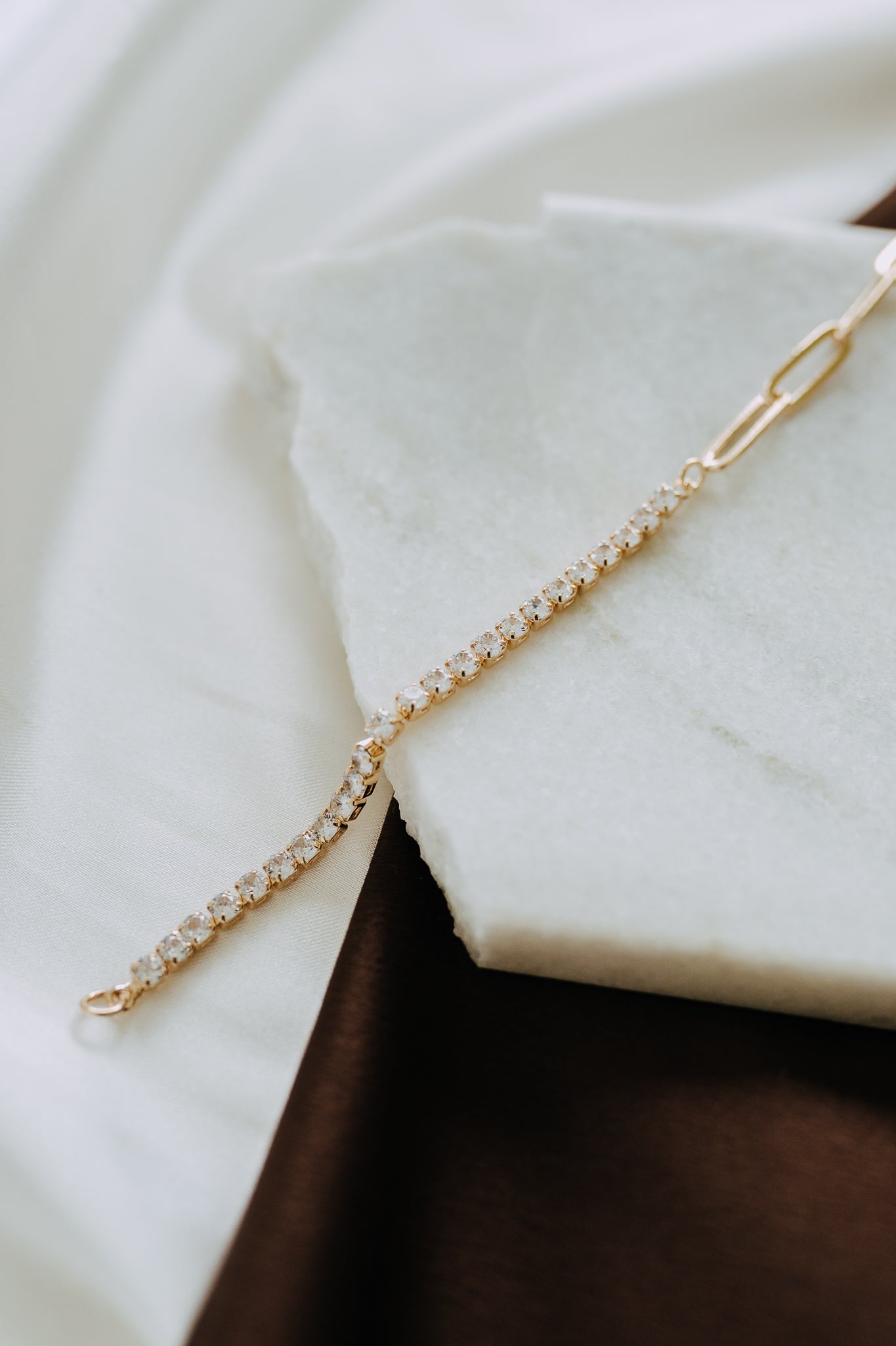 Paperclip Tennis Bracelet