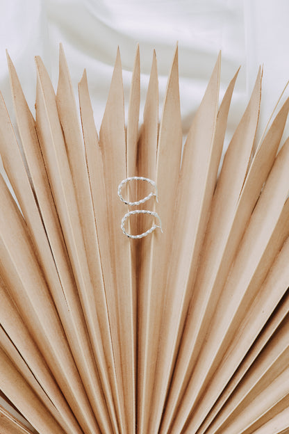 Wren Hoops — Sterling Silver