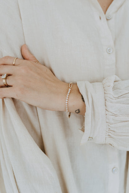 Paperclip Tennis Bracelet