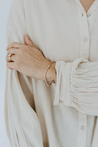 Paperclip Tennis Bracelet