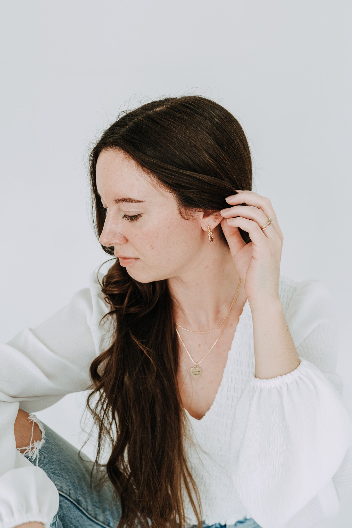 Magnolia Hoops – Gold Filled Twisted Hoops