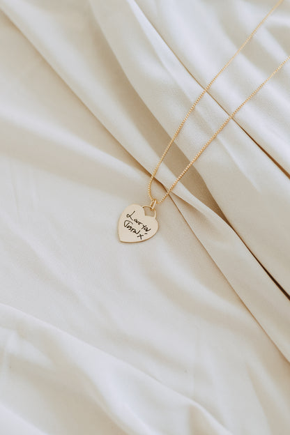 Handwritten Engraved Heart
