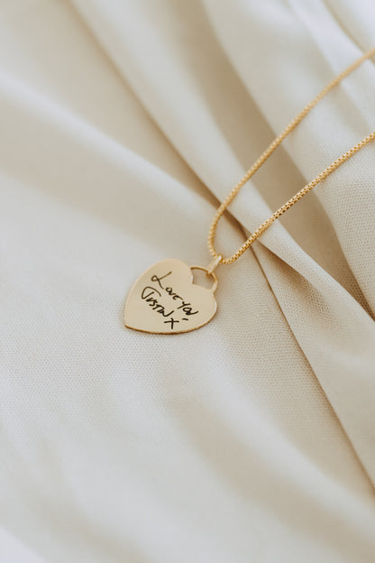 Handwritten Engraved Heart
