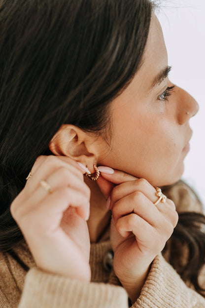 The Goldie Twist Hoops