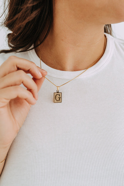 Original Initial Necklace