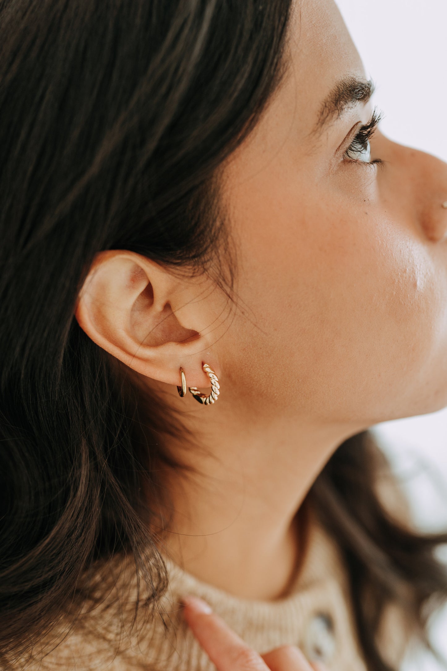 The Goldie Twist Hoops