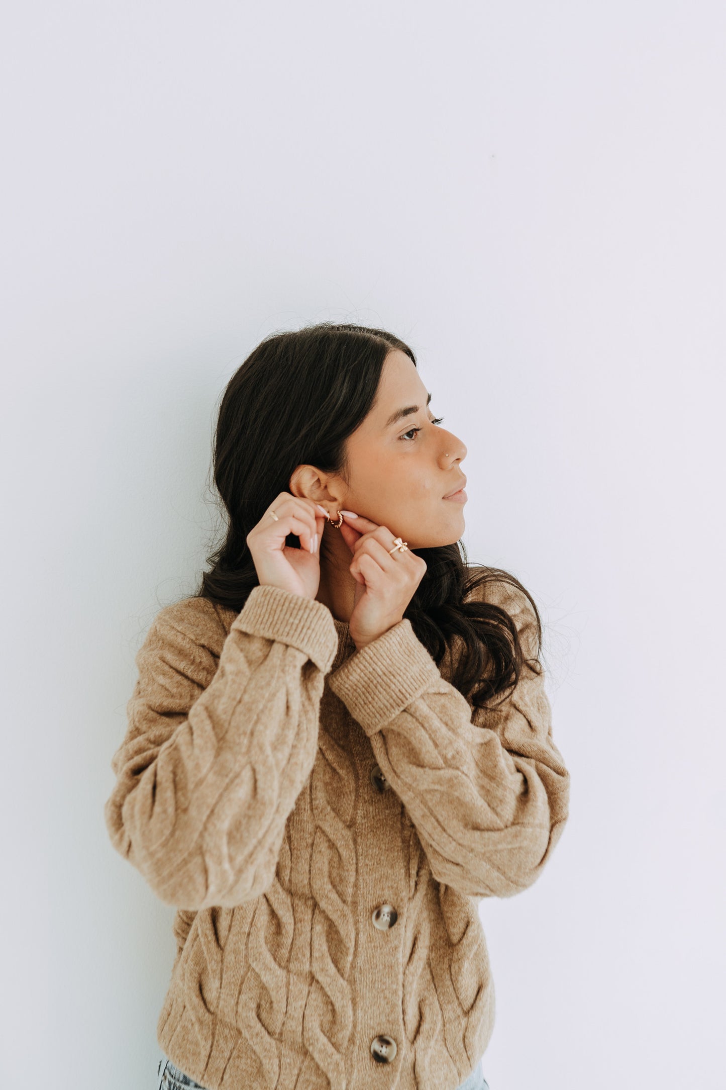 The Goldie Twist Hoops