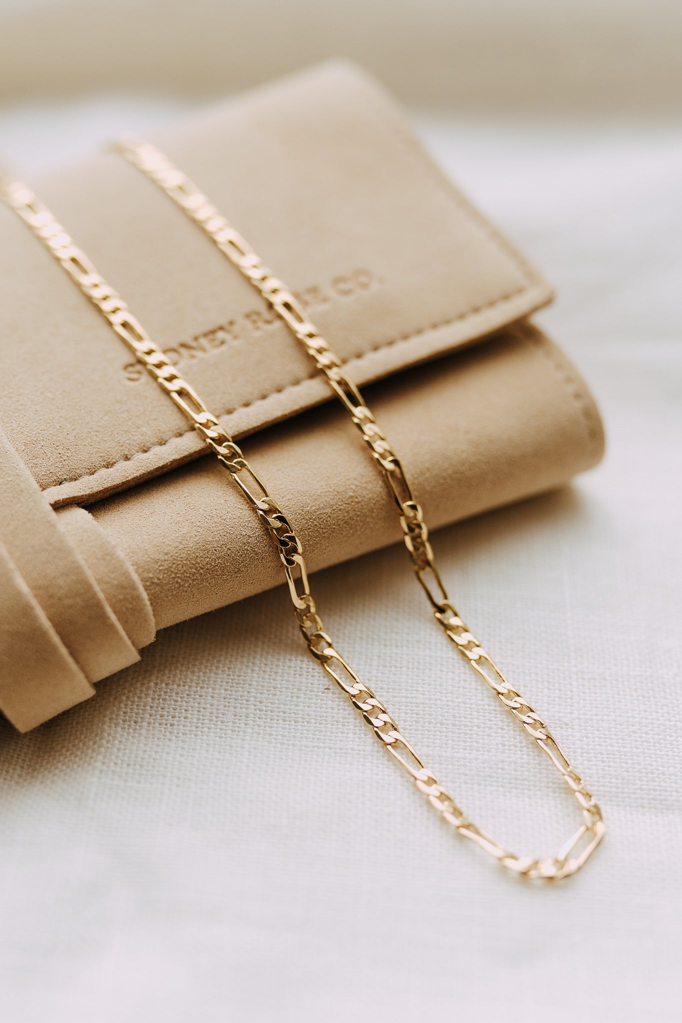 3mm Figaro Chain Necklace | 18k Gold Filled