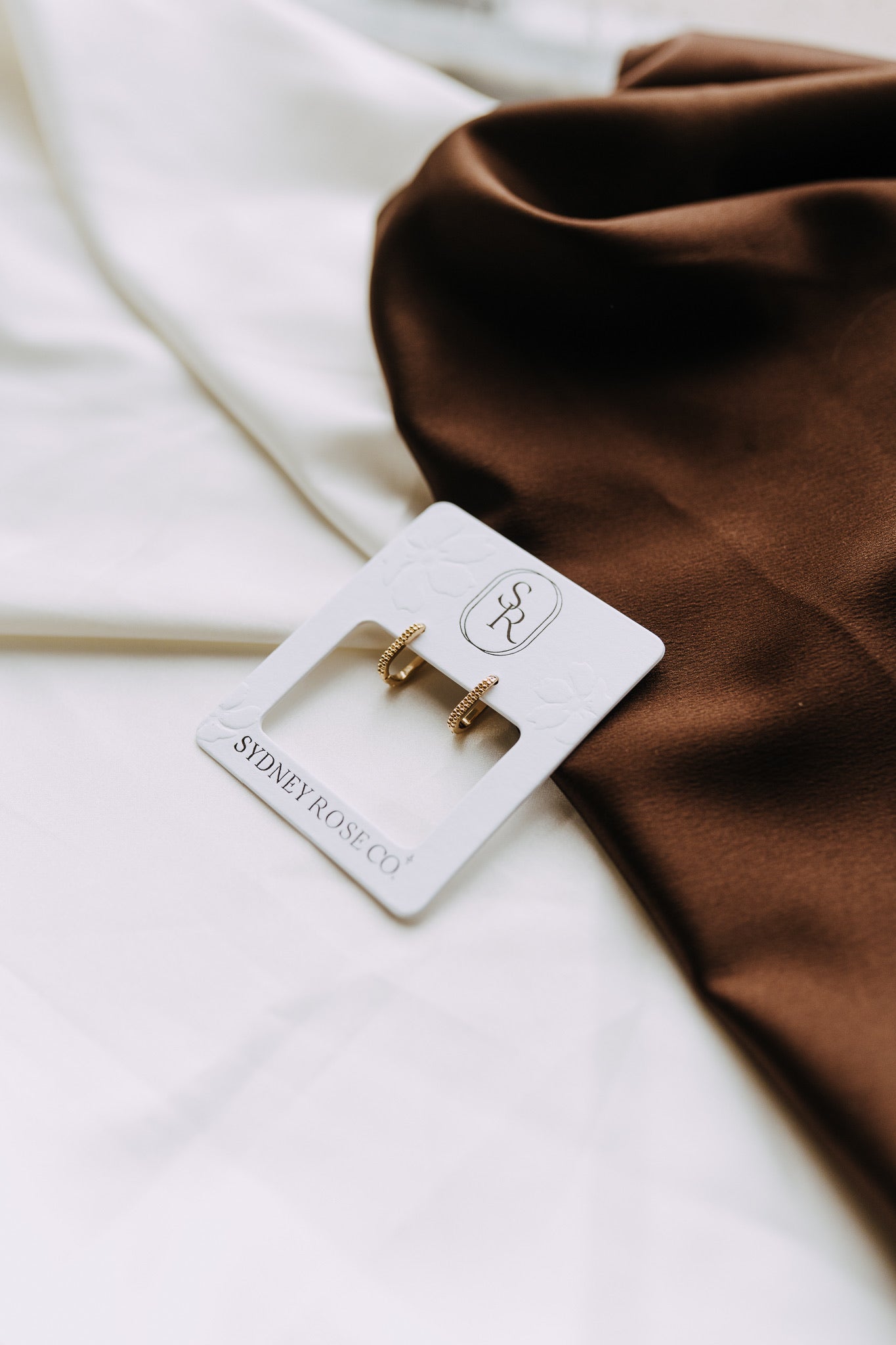 Maeve Rectangle Hoops | 18k Gold Filled Textured Hoops