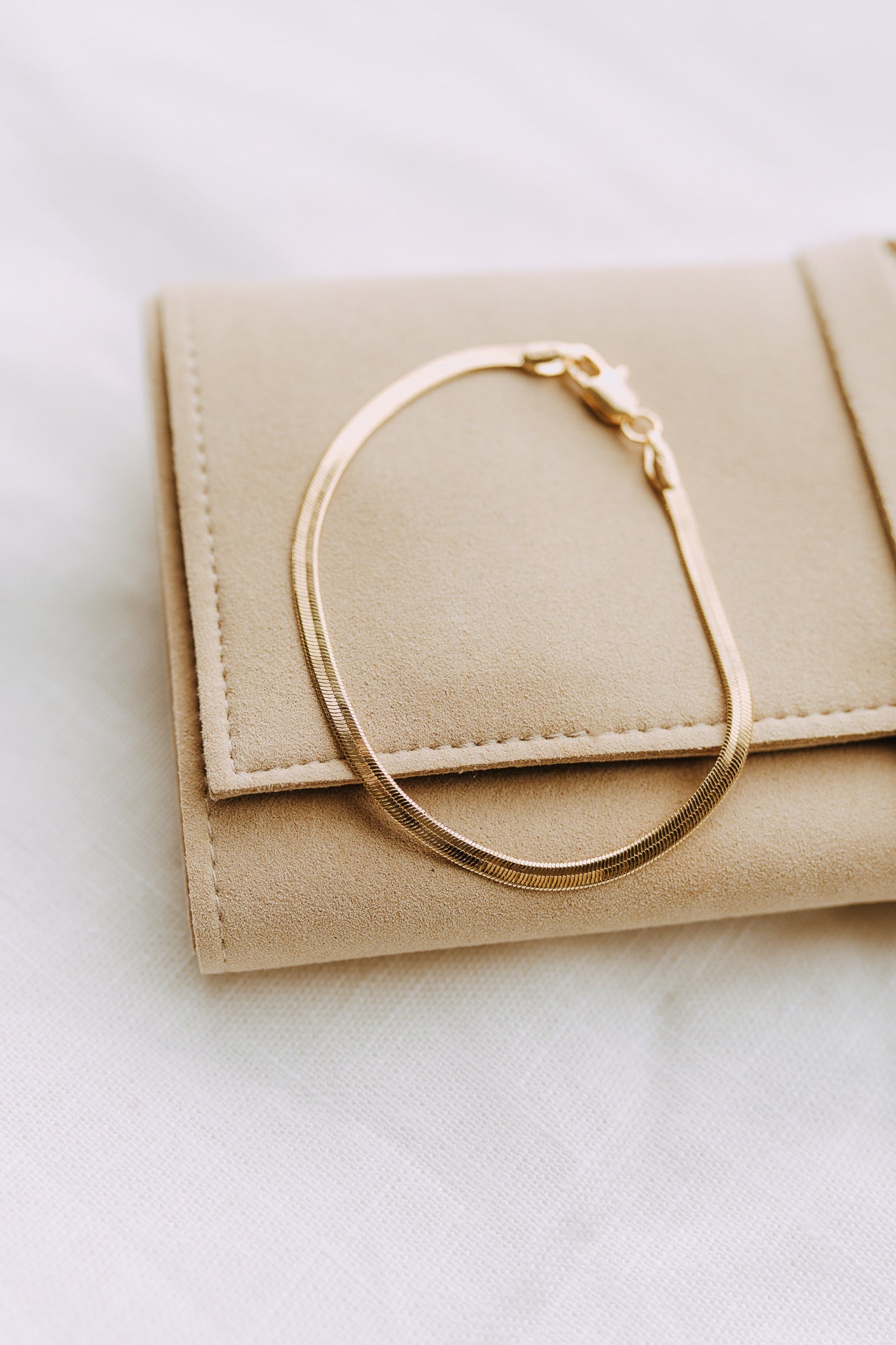 Herringbone Bracelet - Gold Filled