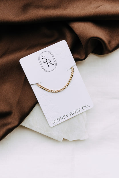4mm Gold Filled Curb Chain Necklace | Classic Curb Chain