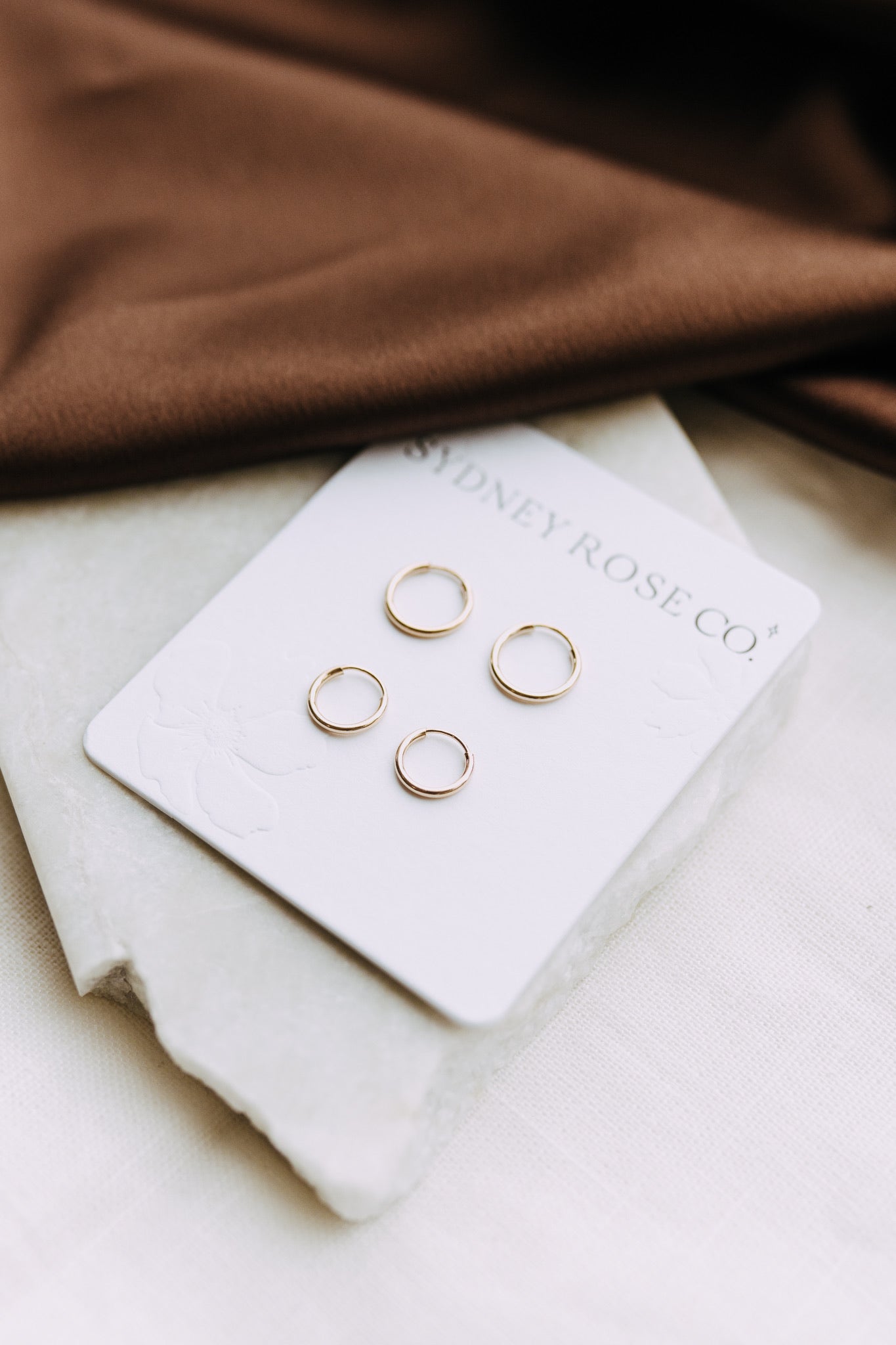 Sleeper Huggie Hoops - Gold Filled
