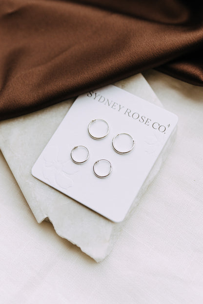 Sleeper Hoops - Sterling Silver