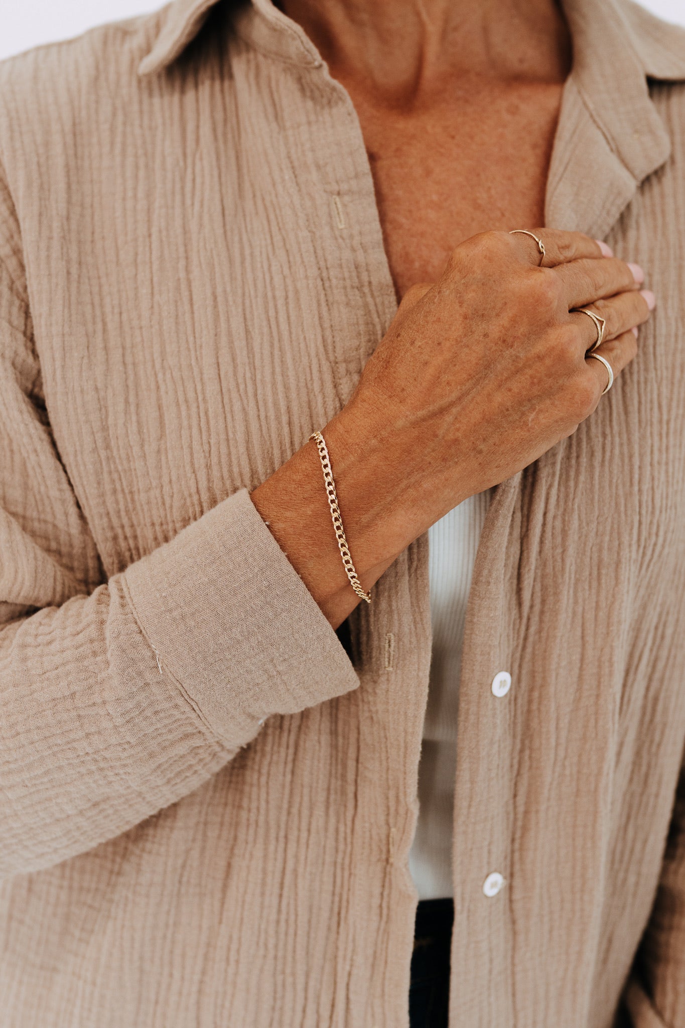 4mm Curb Bracelet