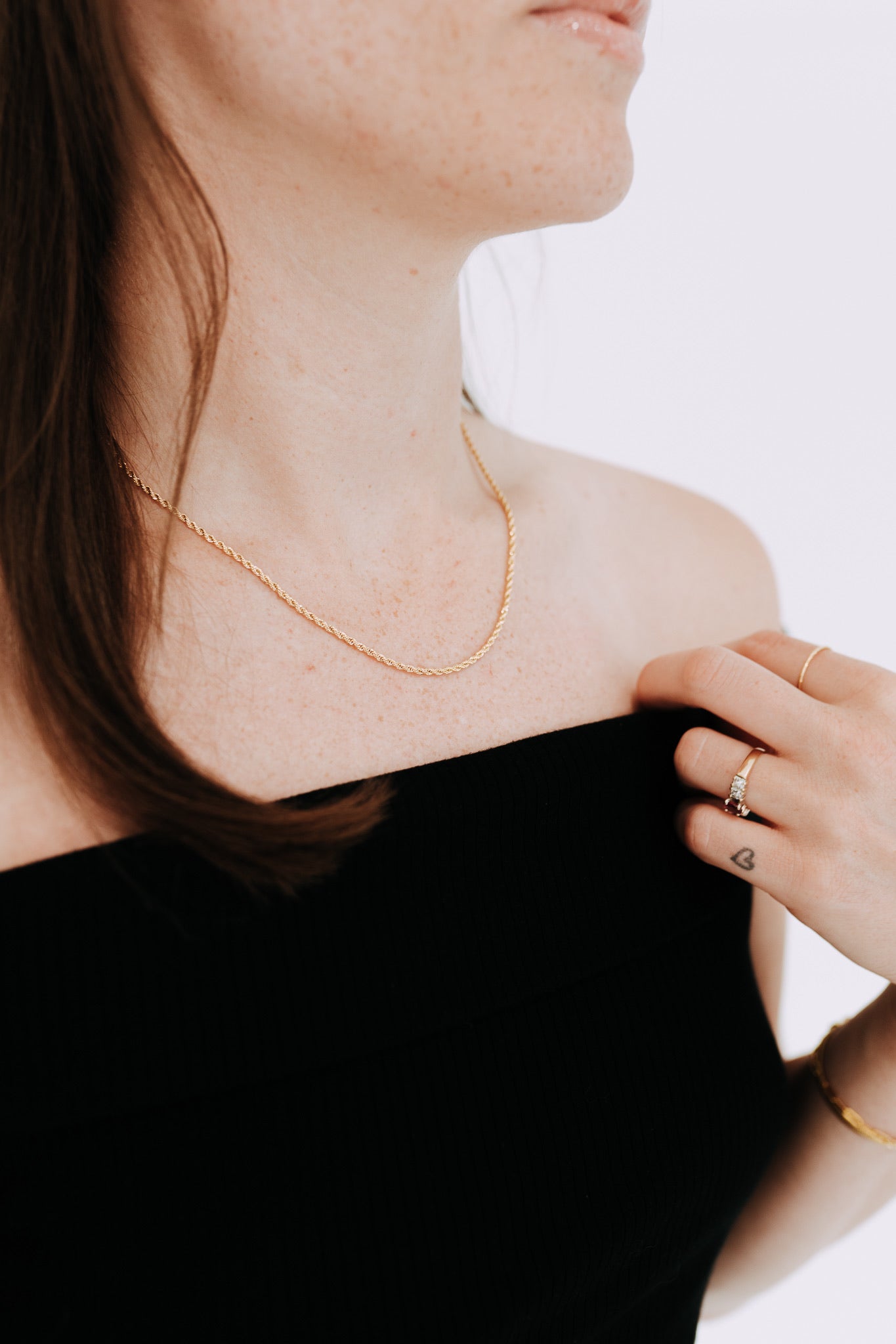 2mm Gold Filled Rope Chain Necklace