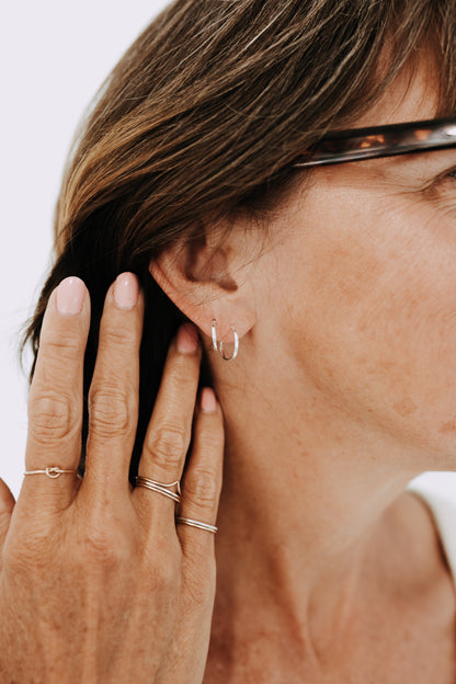 Sleeper Hoops - Sterling Silver