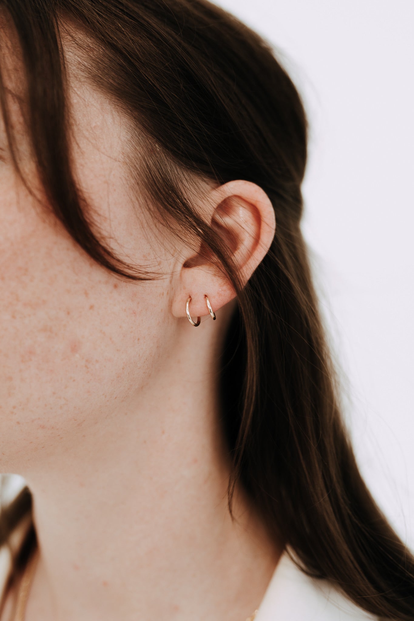 Sleeper Huggie Hoops - Gold Filled