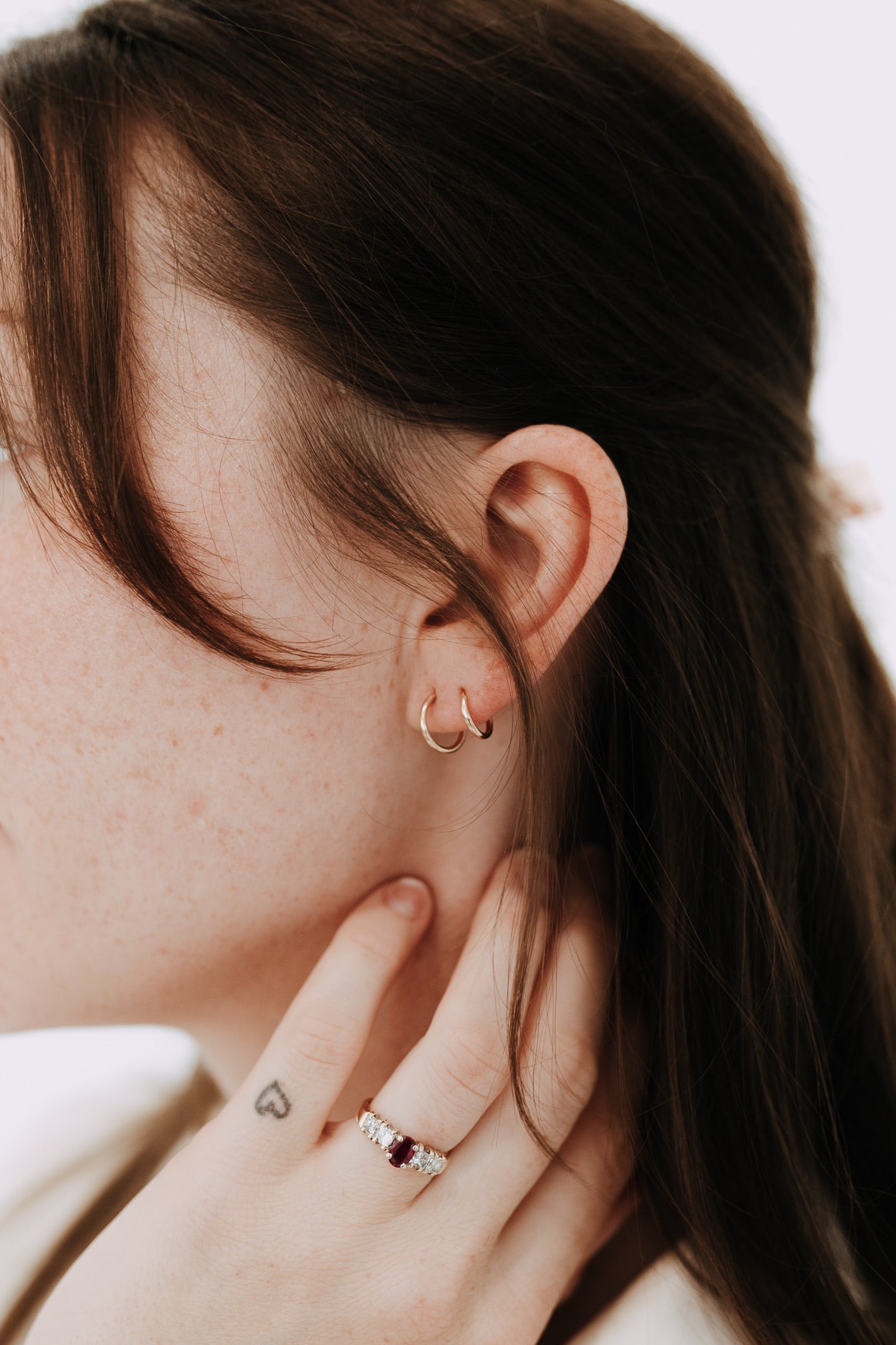 Sleeper Huggie Hoops - Gold Filled