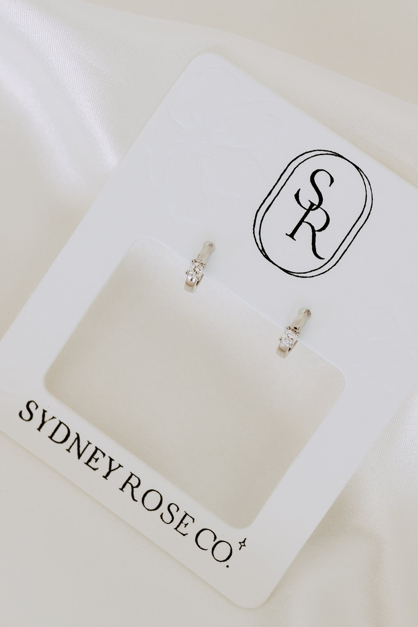 Twilight Huggie Hoops | Sterling Silver CZ Huggie Earrings