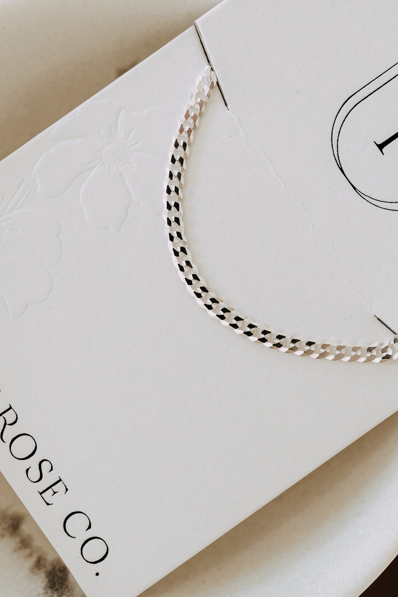 3.5mm Sterling Silver Curb Bracelet