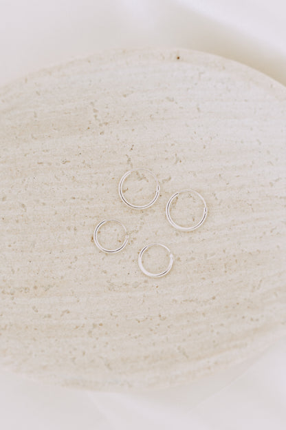 Sleeper Hoops - Sterling Silver