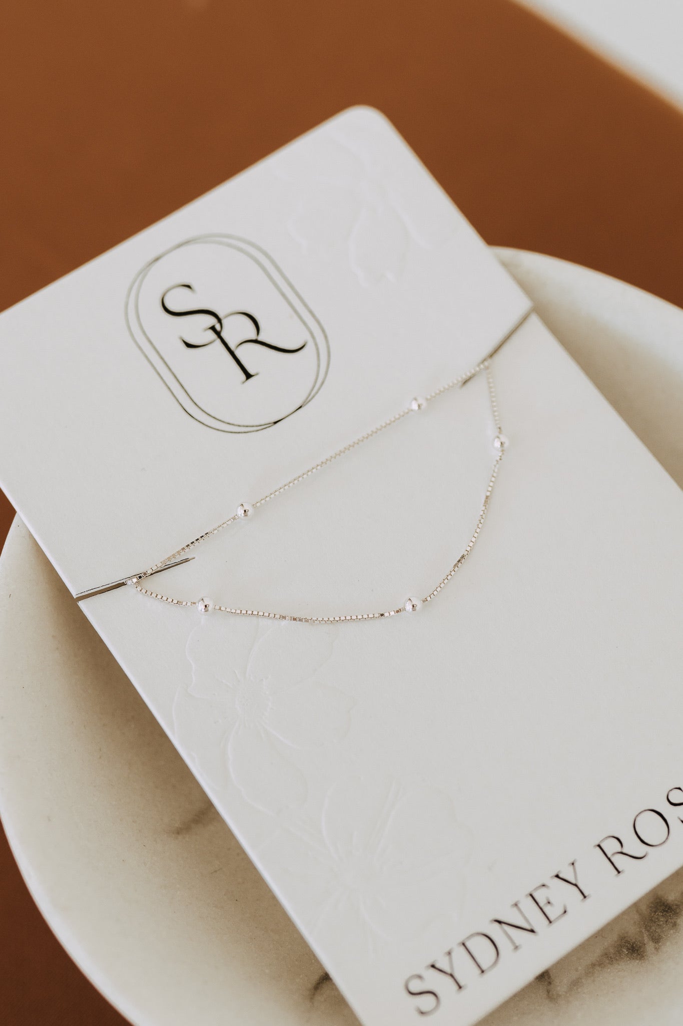 Sterling Silver Satellite Chain Necklace | Dainty Beaded Chain