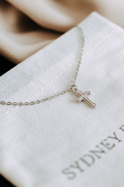 Sterling Silver Cross Charm Bracelet | Faith Bracelet