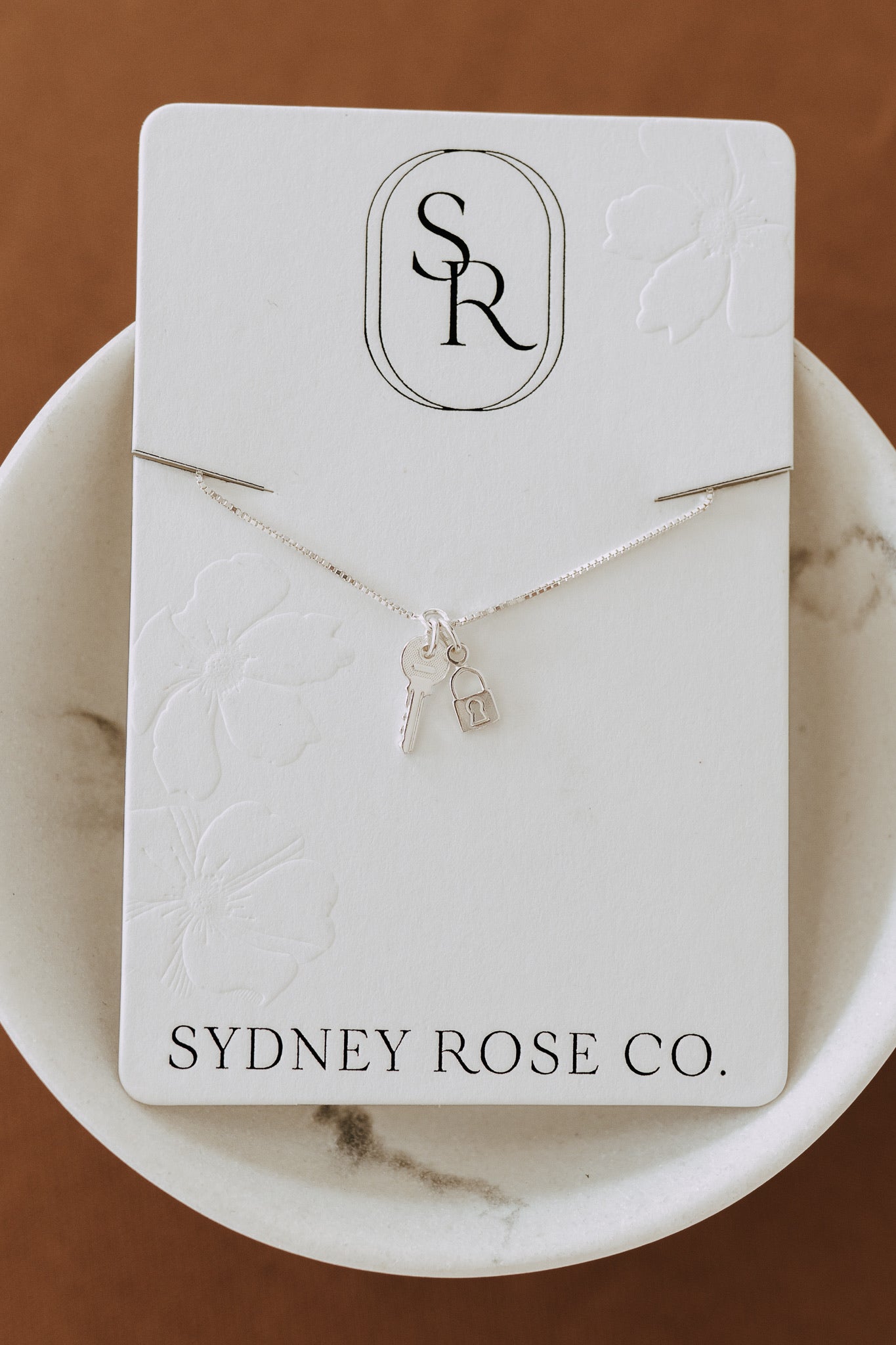 Sterling Silver Lock & Key Charm Bracelet | Dainty Charm Bracelet