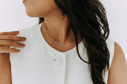 Petite Paperclip Necklace - Sterling Silver