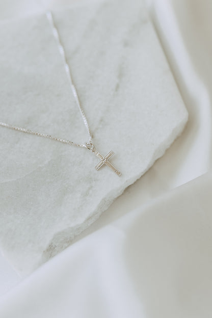 Grace Cross Necklace – Sterling Silver Cross Pendant Necklace