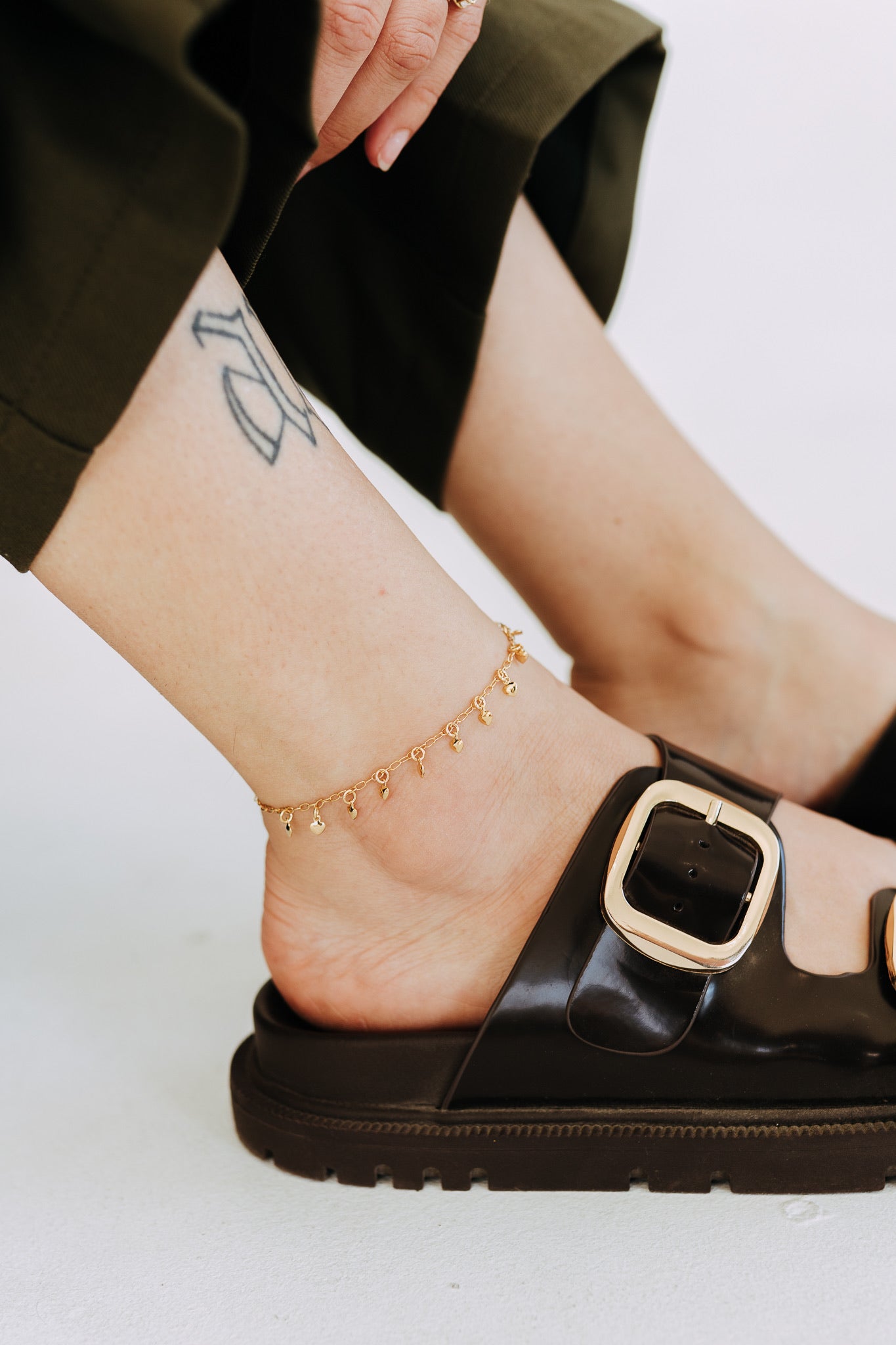 Gold Heart Anklet | Dainty Gold Filled Anklet Bracelet