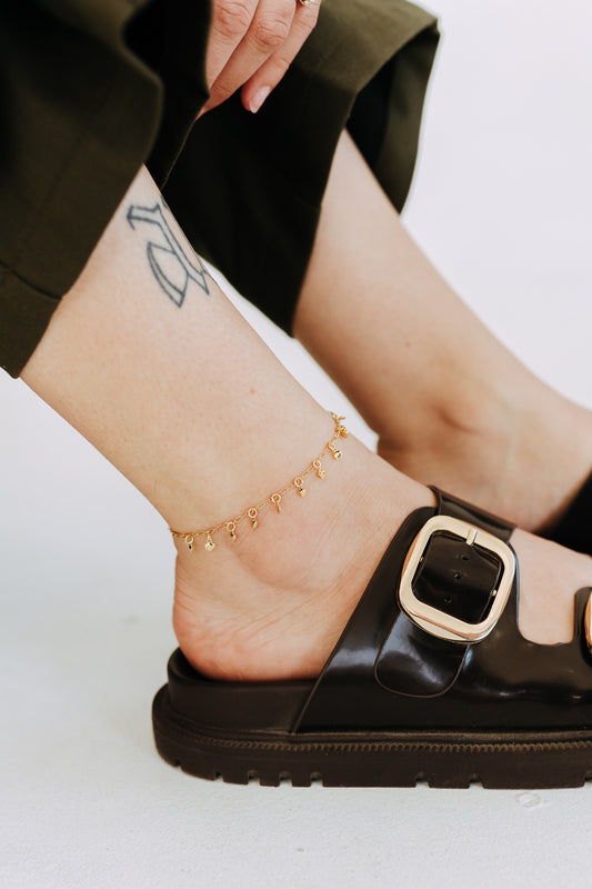 Gold Heart Anklet | Dainty Gold Filled Anklet Bracelet