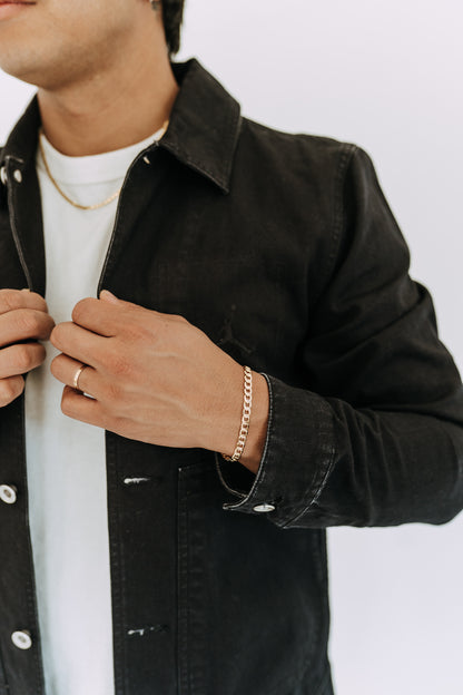 Mens Gold 3mm Roma Chain