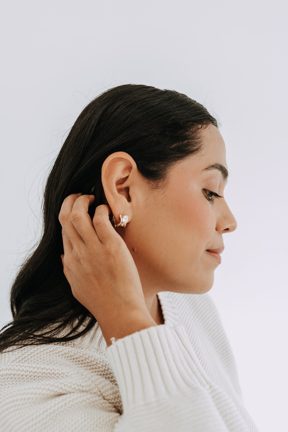 Rove Mini Hoops | 18K Gold Filled Sculptural Earrings