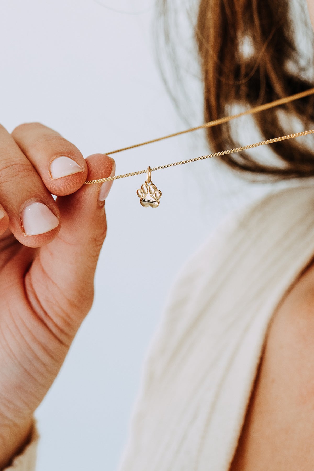 Engraved Paw Necklace | Personalized Pet Necklace