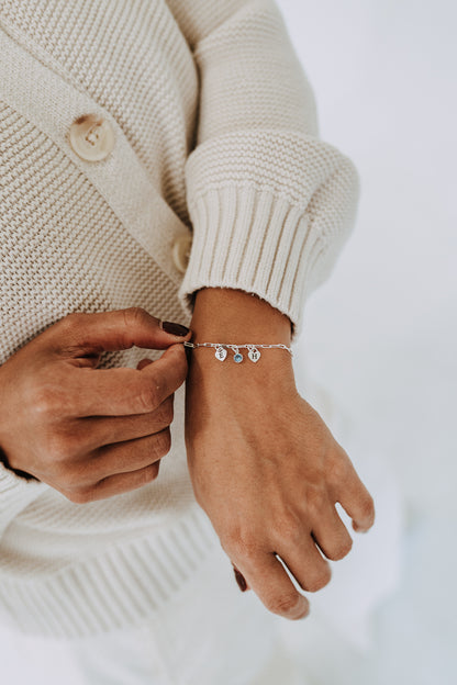 Sterling Silver Love Note Bracelet | Personalized Bracelet