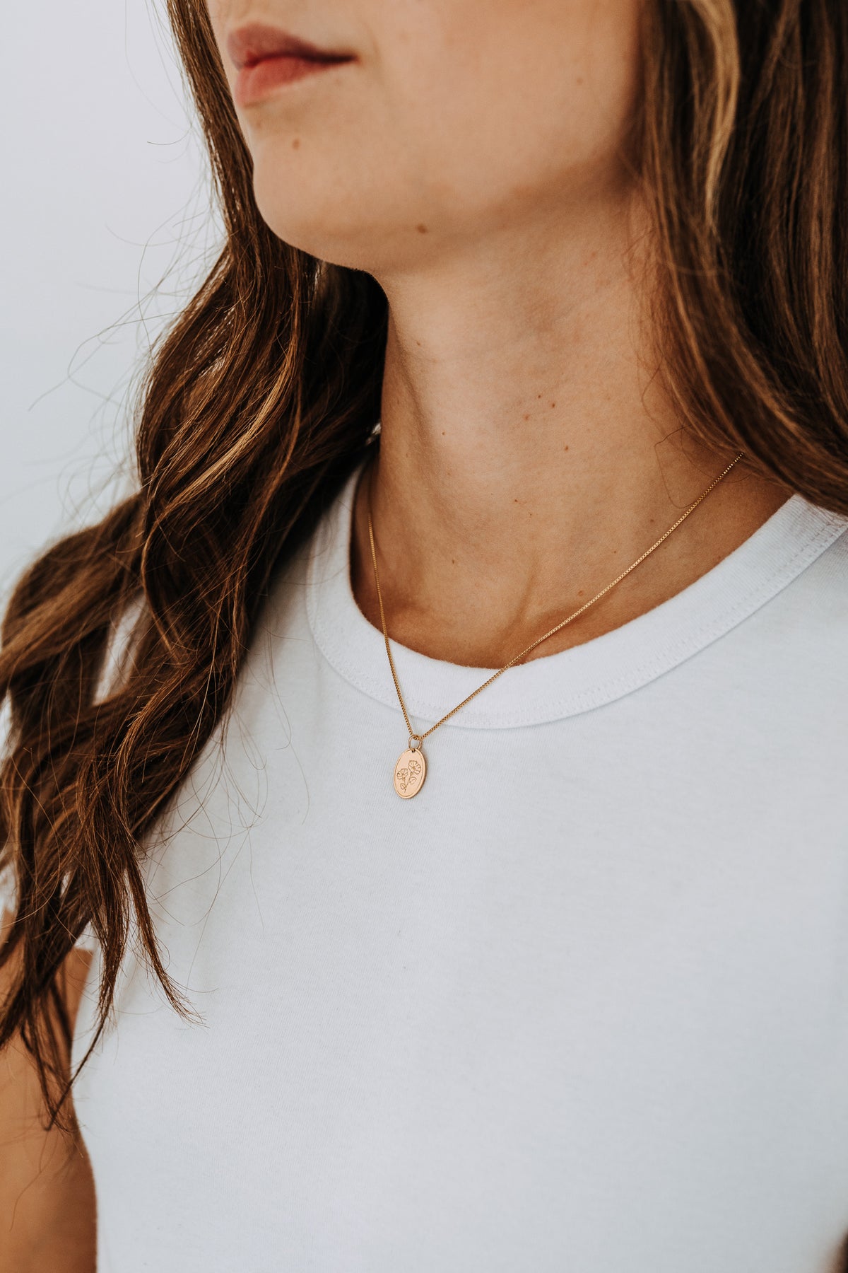Petite Birth Flower Necklace | Personalized Birth Month Necklace