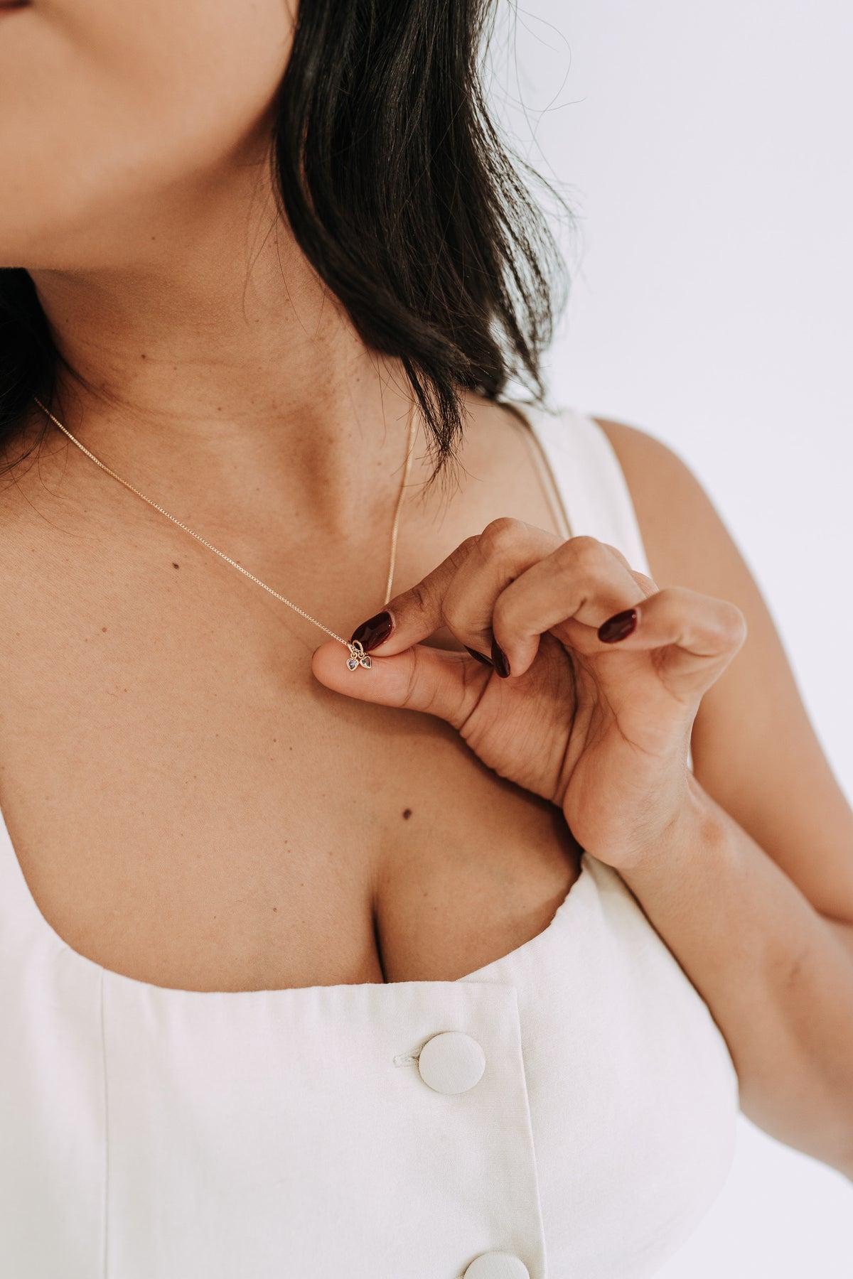 Heart Birthstone Necklace | Personalized Gold Necklace