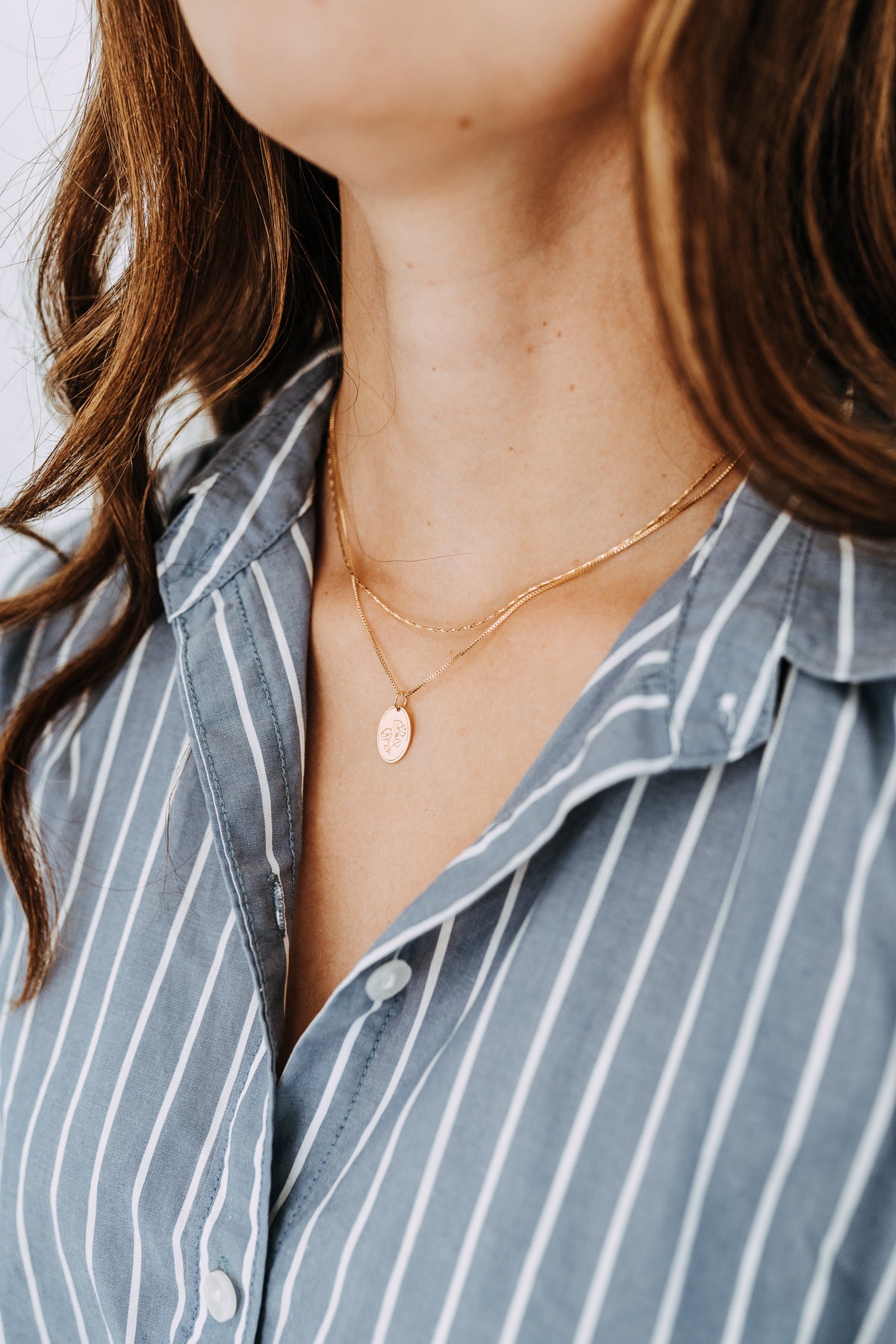 Petite Birth Flower Necklace | Personalized Birth Month Necklace