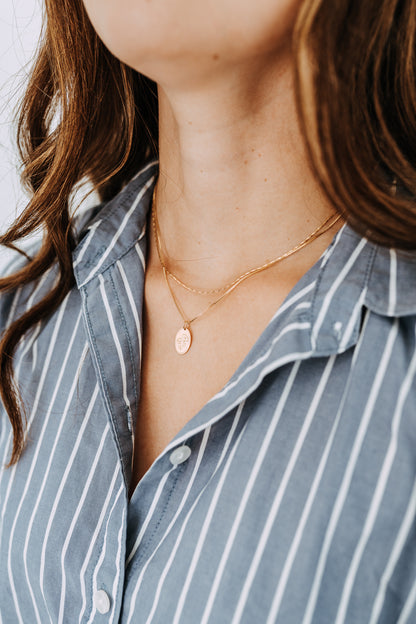Petite Birth Flower Necklace | Personalized Birth Month Necklace